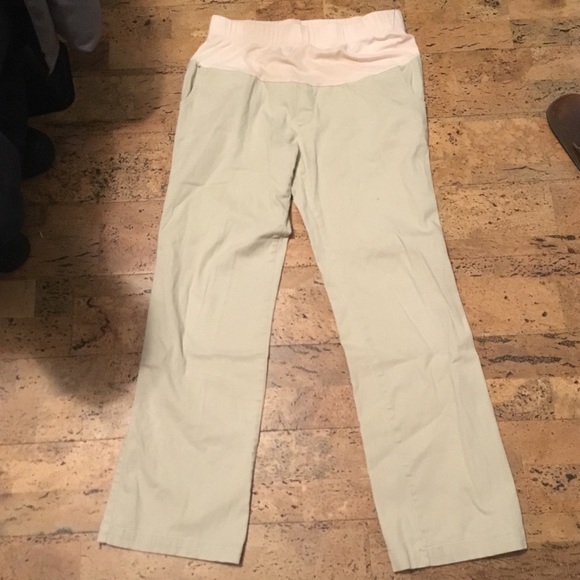 Maternity Casual Khaki Pants - Picture 1 of 4